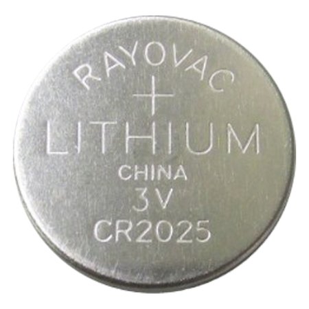 RAYOVAC CR2025 3V Lithium Coin Cell Battery Replaces RV2025 RV2025
